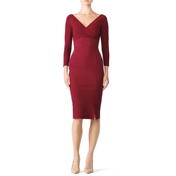 Chiara Boni Dresses & Skirts - La Petite Robe di Chiara Boni Iza Red Jersey Sheath Dress Womens Size 46 Large L